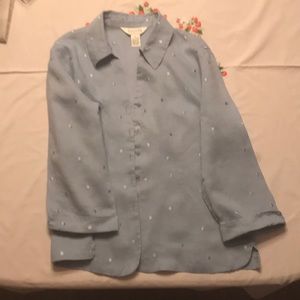 Blue Shirt 👕 100% linen